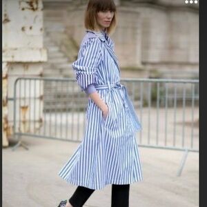 TopShop BoutiqueStriped Belted Shirt Dress